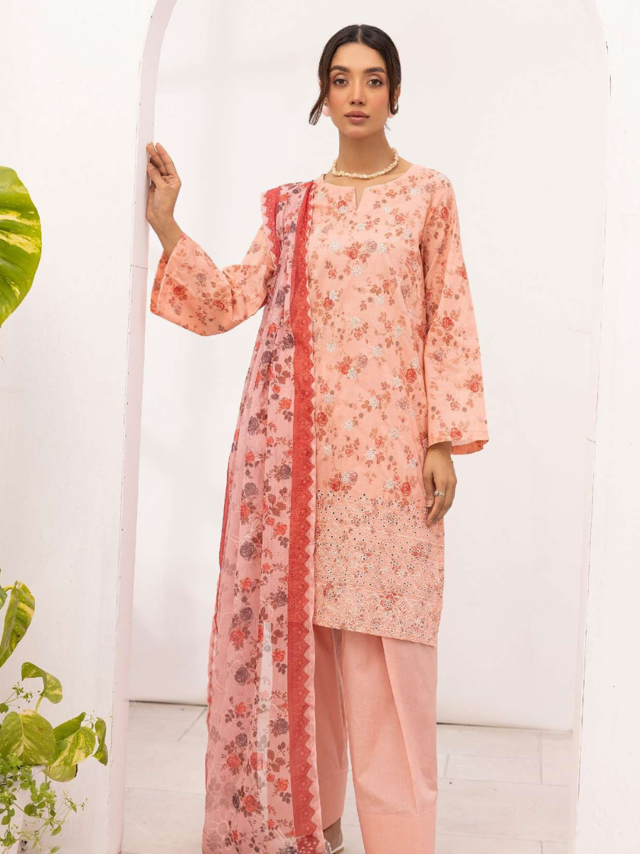Zohra 5402 Famya Unstitched Embroidery Lawn 3PC