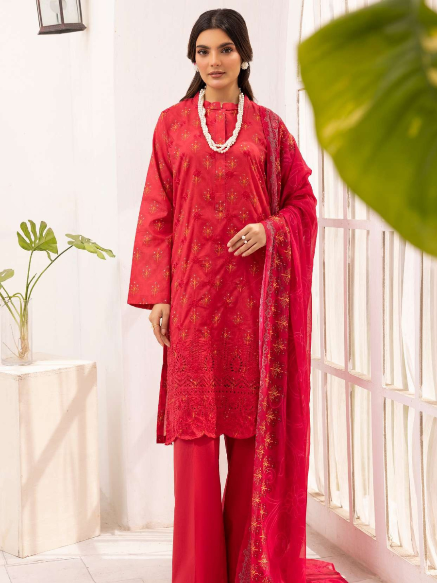 Zohra 5403 Kyda Unstitched  Embroidery Lawn 3PC